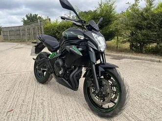 2016 66 kawasaki er 650 fgf abs er6n er6 naked black clean low milesnew mot