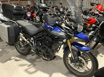 2014 14 triumph tiger 800 blue enduro adventure tourer 26k miles luggage