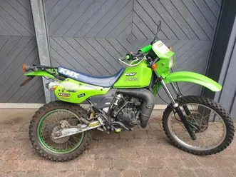 kawasaki kmx 200 enduro 2-takt – seltener oldtimer mit zubehör