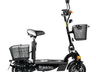 rolektro,e-joy 20,schwarz,faltbarer e-scooter mit straßenzulassun