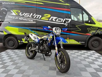 50 à boite sherco sm r bleu 2022 chez syst'm2roo 85600