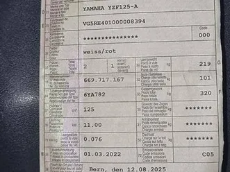 yamaha yzf r125 60th anniversary canton berne -