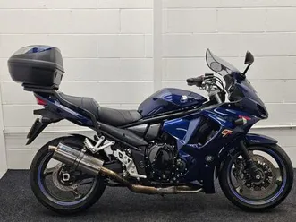 suzuki gsx1250fa ** top box - blue flame exhaust - lower fairing **