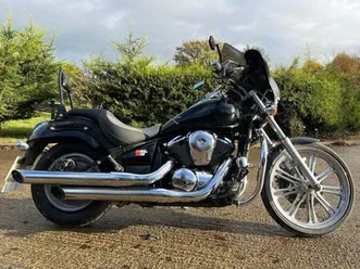 2009 59 kawasaki vn 900 c8f custom vn900 cu black classic cruiser 19k hpi clear