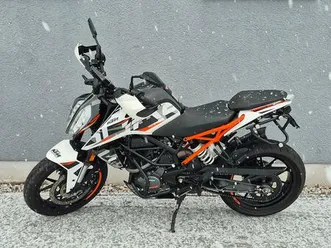 ktm 125 duke naked bike weiß-orange