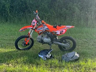 dirt bike smx 2025 orange – roues 14/17 – quasi neuve + équipements (facture)