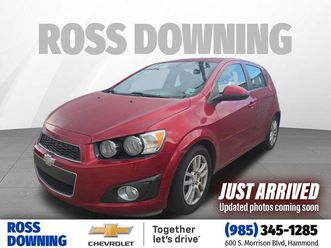 2012 chevrolet sonic 2lt