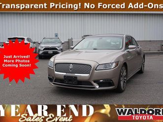 used 2018 lincoln continental select