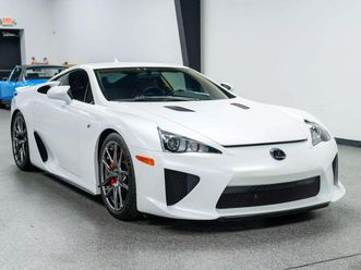 used 2012 lexus lfa factory luggage only 4k miles pearl white serviced rare collectible!