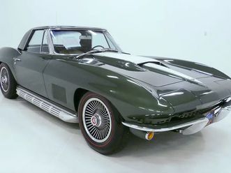 1967 chevrolet corvette green/saddle 427 two-top