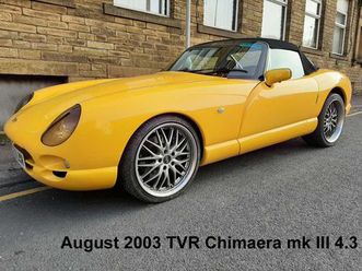 august 2003 tvr chimaera speed six 4.3