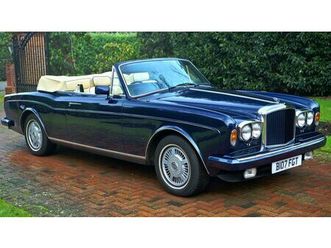 1985 bentley continental convertible a vendre