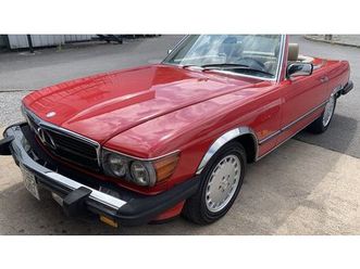 1988 mercedes sl class rouge automatique conduite à gauch...