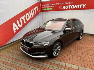 škoda superb 2.0 tdi scout 4x4 dsg, čr, 1.m