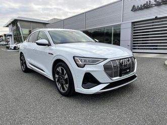 certified 2022 audi e-tron sportback s line prestige
