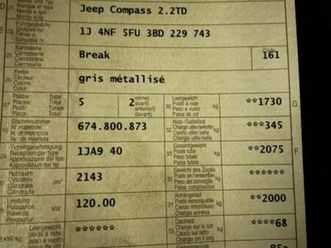 jeep compass, 2011, 122'000 km - annonce 6426312