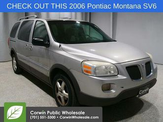used 2006 pontiac montana sv6 base