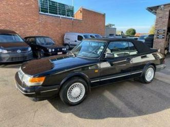 ② saab 900 turbo cabrio rare noir/édition noire! 11/1992 11900 — saab — 2ememain