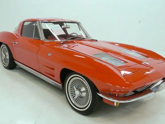 1963 chevrolet corvette red/red split window coupe