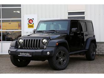jeep wrangler unlimited 3.6 v6 rubicon recon edition 284pk 4wd aut.*btw*1ste eig!*perfect jeep onderh.*uitneemb. dak/trekhaak/leder/stoelverw./camera/led/alpine