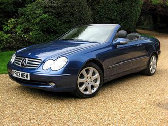 mercedes benz clk500 convertible with just 19,000 miles from new 2003