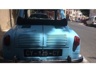 1959 vespa 400 microcar bleu manuel, 3 vitesses conduite...