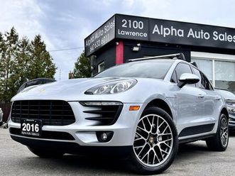 used 2016 porsche macan s awd |premium plus|intelligent perf|blk exterior pckg|