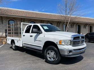 2004-dodge-ram-2500-slt-flatbed-w-side-guards-237591-miles-white-pickup-cummins
