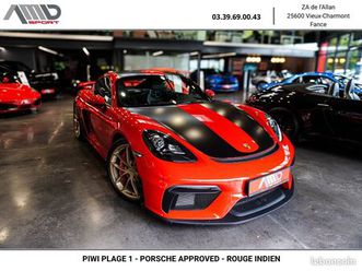 porsche cayman 718 gt4 - porsche approved - 420 ch
