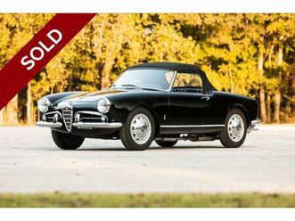 sold - 1958 alfa romeo giulietta spider veloce