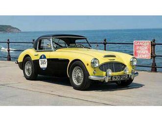 1957 austin-healey 100-6 jaune manuel, 4 vitesses conduit...