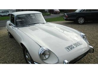 1972 jaguar e-type blanc automatique, 3 vitesses conduite...