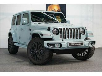 jeep wrangler unlimited - 4xe 380 rubicon brute brute styling | 22-inch velgen | schuifdak | exclusieve kleur