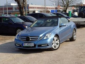 mercedes-benz klasa e w212 350 cabrio 3.5 v6 292km