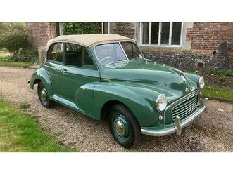 1955 morris minor vert manuel, 4 vitesses conduite à droi...