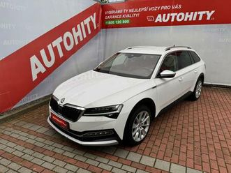 škoda superb 2.0 tdi scout 4x4 dsg, čr, 1.m