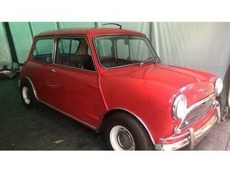 1965 austin mini rouge manuel, 4 vitesses conduite à droi...