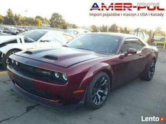 dodge challenger hellcat, 2020, 6.2l, porysowany lakier warszawa
