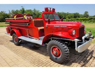 1950 dodge power wagon wdx firetruck power wagon