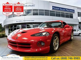 used 1997 dodge viper collector car, all original parts