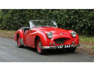 1955 triumph tr2 rouge manuel, 4 vitesses conduite à droi...