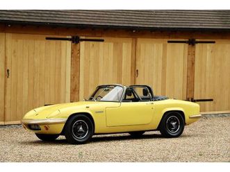 lotus elan sprint dhc, 1971. exceptional example in every respect. lotus yellow.