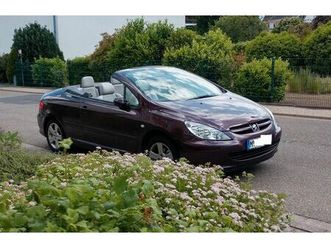 peugeot 307cc cabrio 136ps ledersitze pdc shz saisonauto