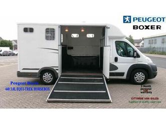 peugeot boxer 440 3.0l equi-trek horsebox no vat