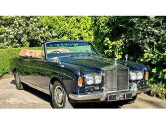 1972 rolls royce corniche convertible history from new a vendre