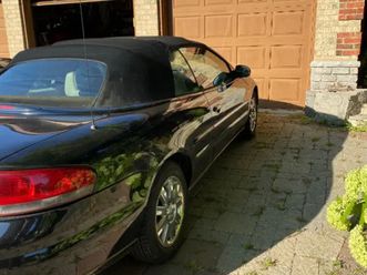 chrysler sebring limited convertible black 2004