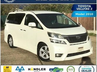 toyota vellfire toyota vellfire z auto white 2.4l 7seat ulez 10-60 fresh import verified miles , finance available