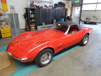 chevrolet corvette 69 roadster red