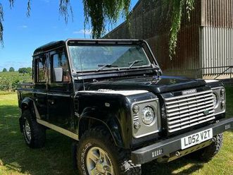 2002 land rover 110 defender 2.5td black 2.5td5 double cab