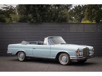 mercedes 280 se 3.5 cabriolet floorshift